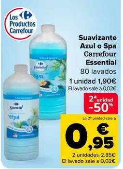 Carrefour Market Suavizante Azul o Spa Carrefour Essential oferta