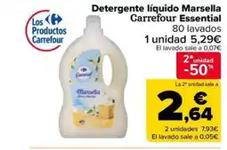 Carrefour Market Detergente líquido Marsella Carrefour Essential oferta