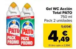Carrefour Market PATO Gel WC Acción Total oferta
