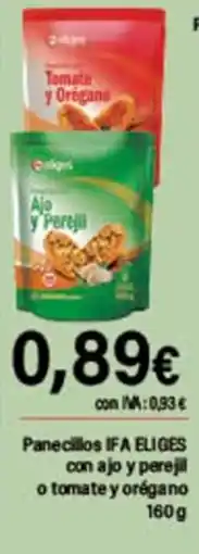 Cash Ifa IFA ELIGES Panecillos con ajo y perejil o tomate y orégano oferta