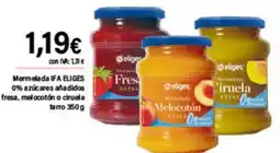 Cash Ifa IFA ELIGES Mermelada 0% azúcares añadidos fresa, melocotón o ciruela tarro oferta