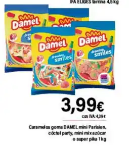 Cash Ifa Caramelos goma DAMEL mini Parisien, cóctel party, mini mixazúcar o super pika oferta