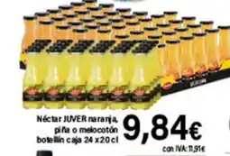 Cash Ifa JUVER Néctar naranja, piña o melocotón botellin caja oferta