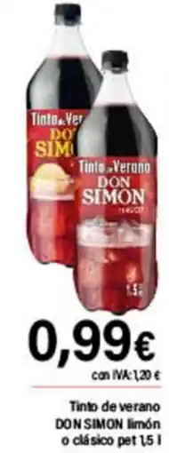 Cash Ifa DON SIMON Tinto de veran limón o clásico oferta