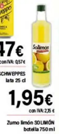 Cash Ifa SOLIMÓN Zumo limón oferta