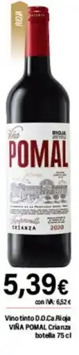 Cash Ifa VIÑA POMAL Vino tinto D.O.Ca.Rioja Crianza oferta
