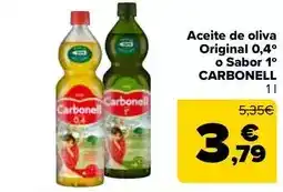 Carrefour Market Carbonell - aceite de oliva original 0,4 o sabor 1 oferta