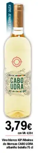 Cash Ifa CABO UDRA Vino blanco IGP.Ribeiras do Morrazo albariño oferta