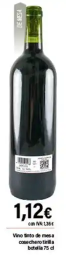 Cash Ifa Vino tinto de mesa cosechero tirilla oferta