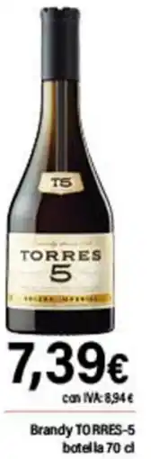 Cash Ifa TORRES 5 Brandy oferta