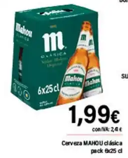 Cash Ifa MAHOU Cerveza clásica oferta
