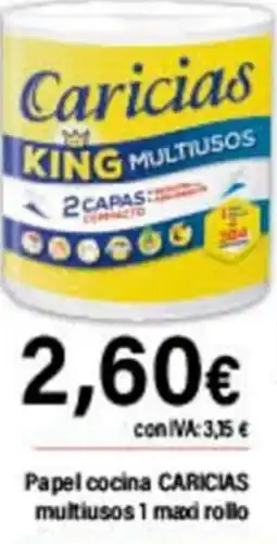 Cash Ifa CARICIAS Papel cocina multiusos 1 maxi rollo oferta