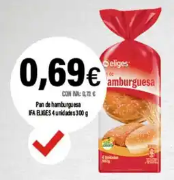 Cash Ifa IFA ELIGES Pan de hamburguesa oferta
