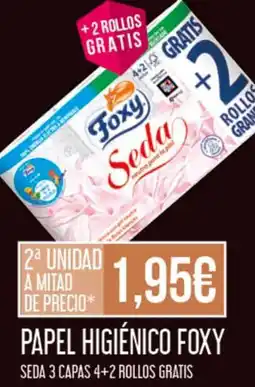 Claudio FOXY Papel higiénico seda 3 capas 4+2 rollos gratis oferta