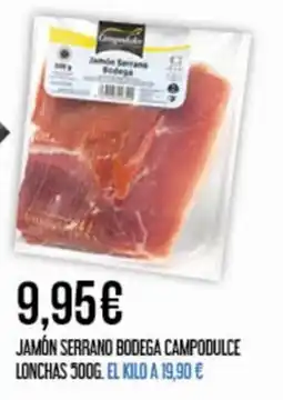 Claudio Jamon serrano bodega campodulce lonchas oferta