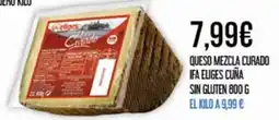 Claudio IFA ELIGES Queso mezcla curado cuña sin gluten oferta