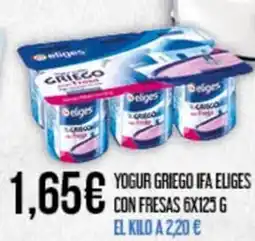Claudio IFA ELIGES Yogur griego con fresas oferta