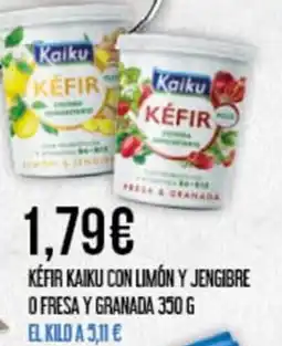 Claudio KAIKU Kéfir con limón y jengibre o fresa y granada oferta