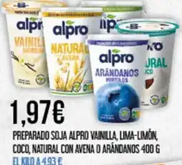 Claudio ALPRO Preparado soja vainilla, lima-limón, coco, natural con avena o arándanos oferta