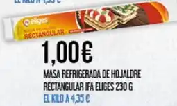 Claudio IFA ELIGES Masa refrigerada de hojaldre rectangular oferta