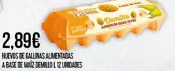 Claudio Huevos de gallinas alimentadas a base de maíz demillo oferta