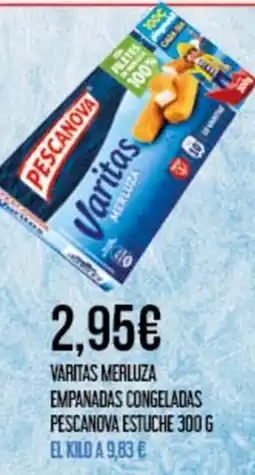 Claudio PESCANOVA Varitas merluza empanadas congeladas estuche oferta