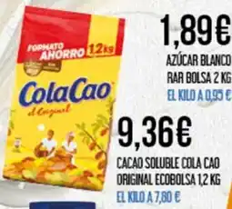 Claudio COLA CAO Cacao solubleoriginal ecobolsa oferta