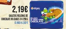 Claudio IFA ELIGES Galletas rellenas de chocolate oferta