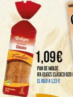 Claudio IFA ELIGES Pan de molde clásico oferta