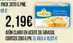 Claudio CORTIZO Atún claro en aceite de girasol oferta