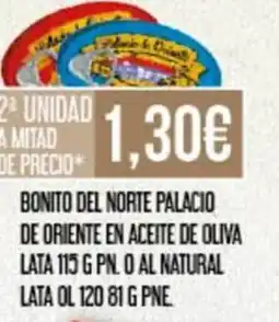 Claudio Bonito del norte palacio de oriente en aceite de oliva lata 115 g pn. o al natural oferta