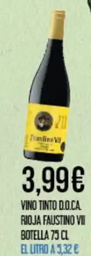 Claudio Vino tinto d.o.ca. rioja faustino vii oferta