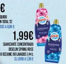 Claudio DISICLIN Suavizante concentrado spring rose o oceanic 80 lavados oferta