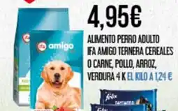 Claudio IFA AMIGO Alimento perro adulto ternera cereales o carne, pollo, arroz, verdura 4 k oferta