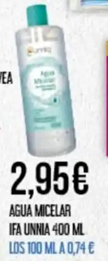 Claudio IFA UNNIA Agua micelar oferta