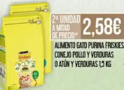 Claudio FRISKIES Alimento gato purina conejo pollo y verduras o atún y verduras oferta