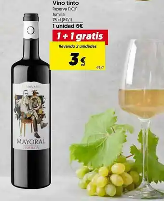 Hiper Usera 1+1 Gratis Vino Tinto Reserva D.o.p. Jumilla oferta