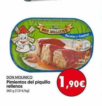 Hiper Usera Don Molinico Pimientos Del Piquillo Rellenos oferta