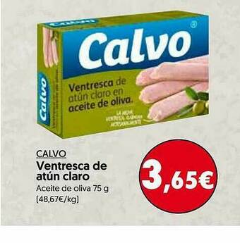 Hiper Usera Calvo Ventresca De Atún Claro oferta