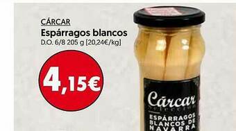 Hiper Usera Cárcar Espárragos Blancos oferta