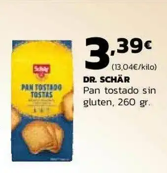 Dr. Schär Pan Tostado Sin Gluten
