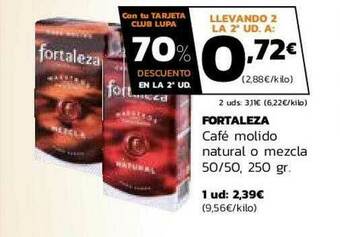 Supermercados Lupa Fortaleza Café Molido Natural O Mezcla oferta