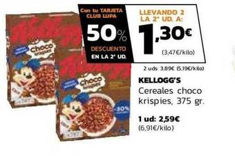 Supermercados Lupa Kellogg's Cereales Choco Krispies oferta