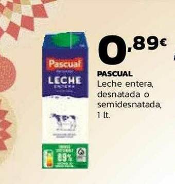 Supermercados Lupa Pascual Leche Entera Desnatada O Semidesnatada oferta