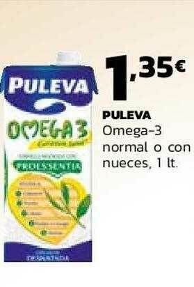 Supermercados Lupa Puleva Omega-3 Normal O Con Nueces oferta