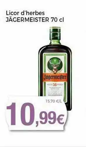 Keisy Licor D'herbes Jägermesiter oferta