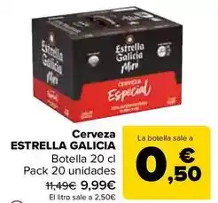 Carrefour Estrella galicia - cerveza oferta