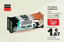 Carrefour LINDAHLS Pro Snack oferta