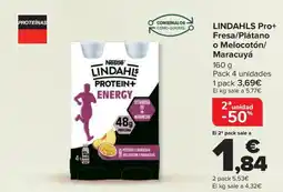 Carrefour LINDAHLS Pro+ Fresa/Plátano o Melocotón/ Maracuyá oferta