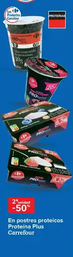 Carrefour En postres proteicos Proteína Plus Carrefour oferta